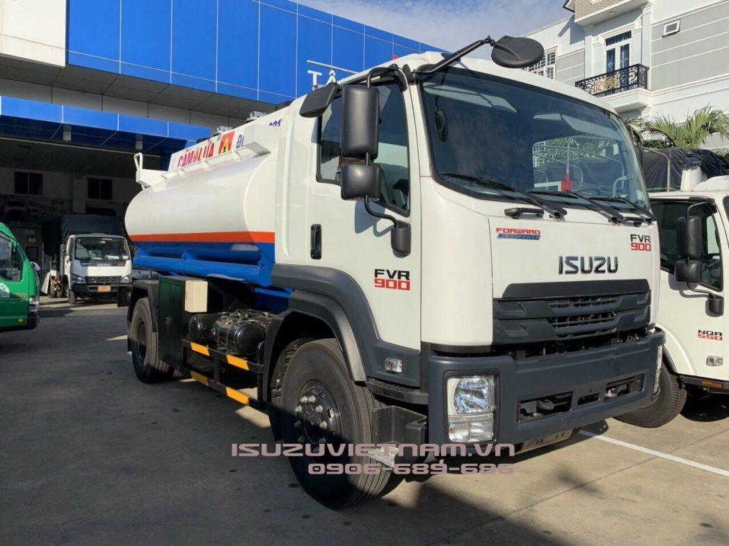 XE BỒN CHỞ XĂNG DẦU 12 KHỐI ISUZU FVR34LE4