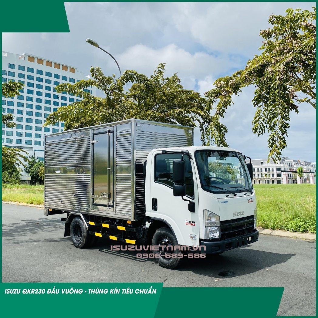 XE TẢI THÙNG KÍN 1.99 TẤN ISUZU QLR77FE4 – ĐẦU VUÔNG