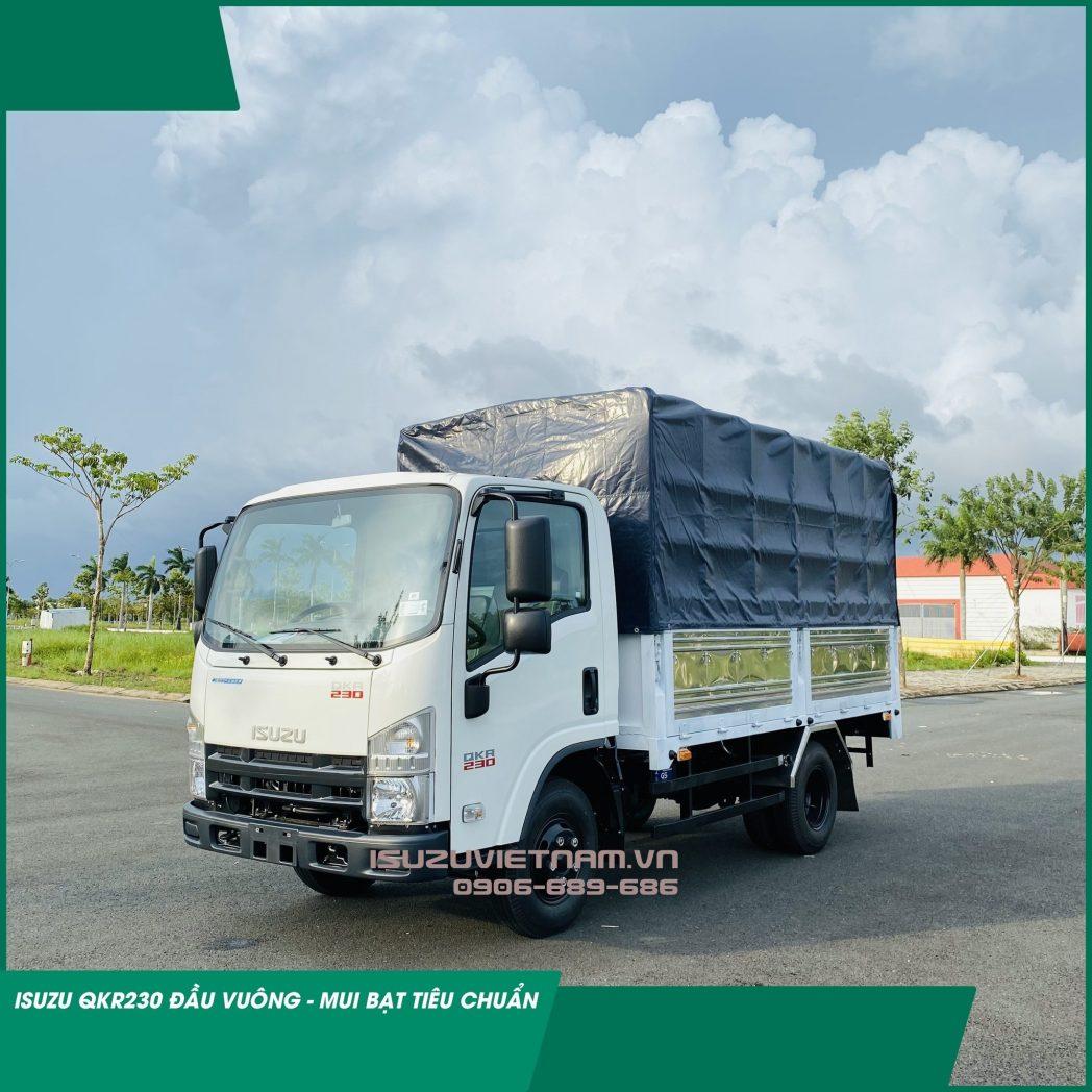 XE TẢI THÙNG MUI BẠT 2.28 TẤN ISUZU QLR77FE4 – ĐẦU VUÔNG