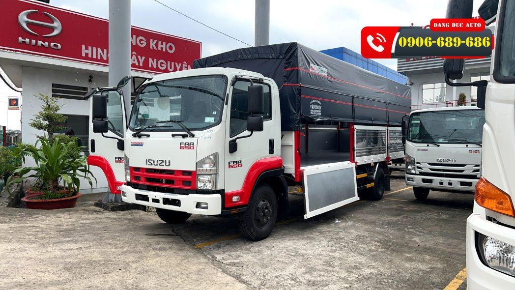 XE TẢI THÙNG MUI BẠT 6.5 TẤN ISUZU FRR90NE4 (FRR 650)